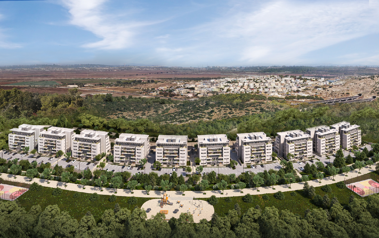 הדמיית חוץ פרויקט רכסים דרום פסגות השקד
