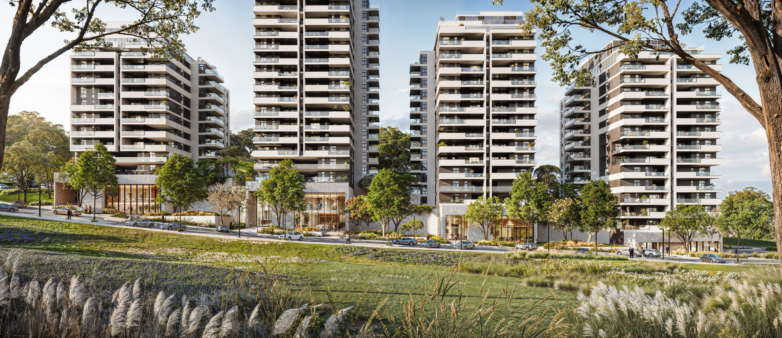 הדמיית חוץ פרויקט חביבה רייק 20-28, חיפה - פינוי בינוי בחיפה | עץ השקד הנדסה