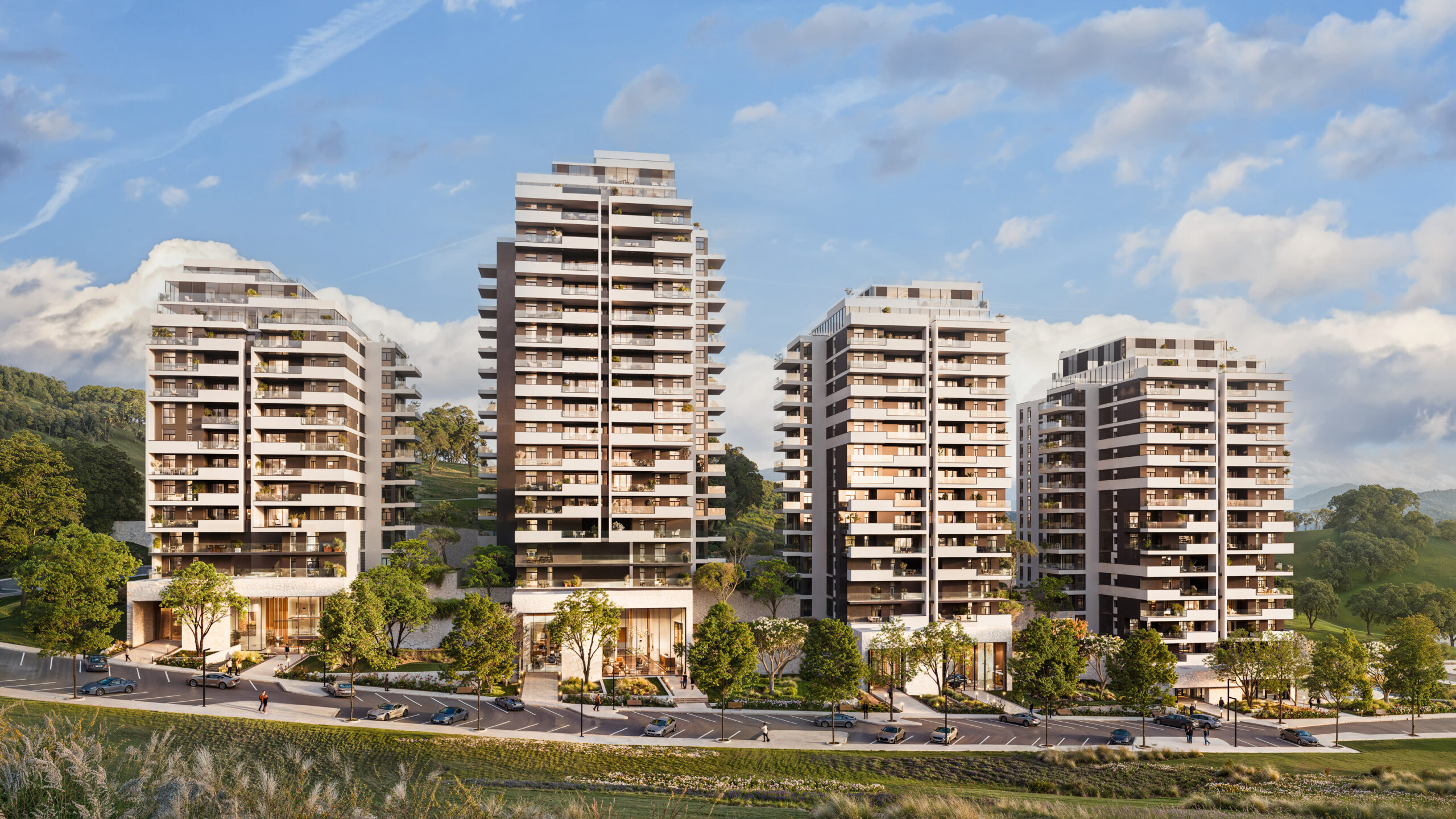 הדמיית חוץ פרויקט חביבה רייק 20-28, חיפה - פינוי בינוי בחיפה | עץ השקד הנדסה