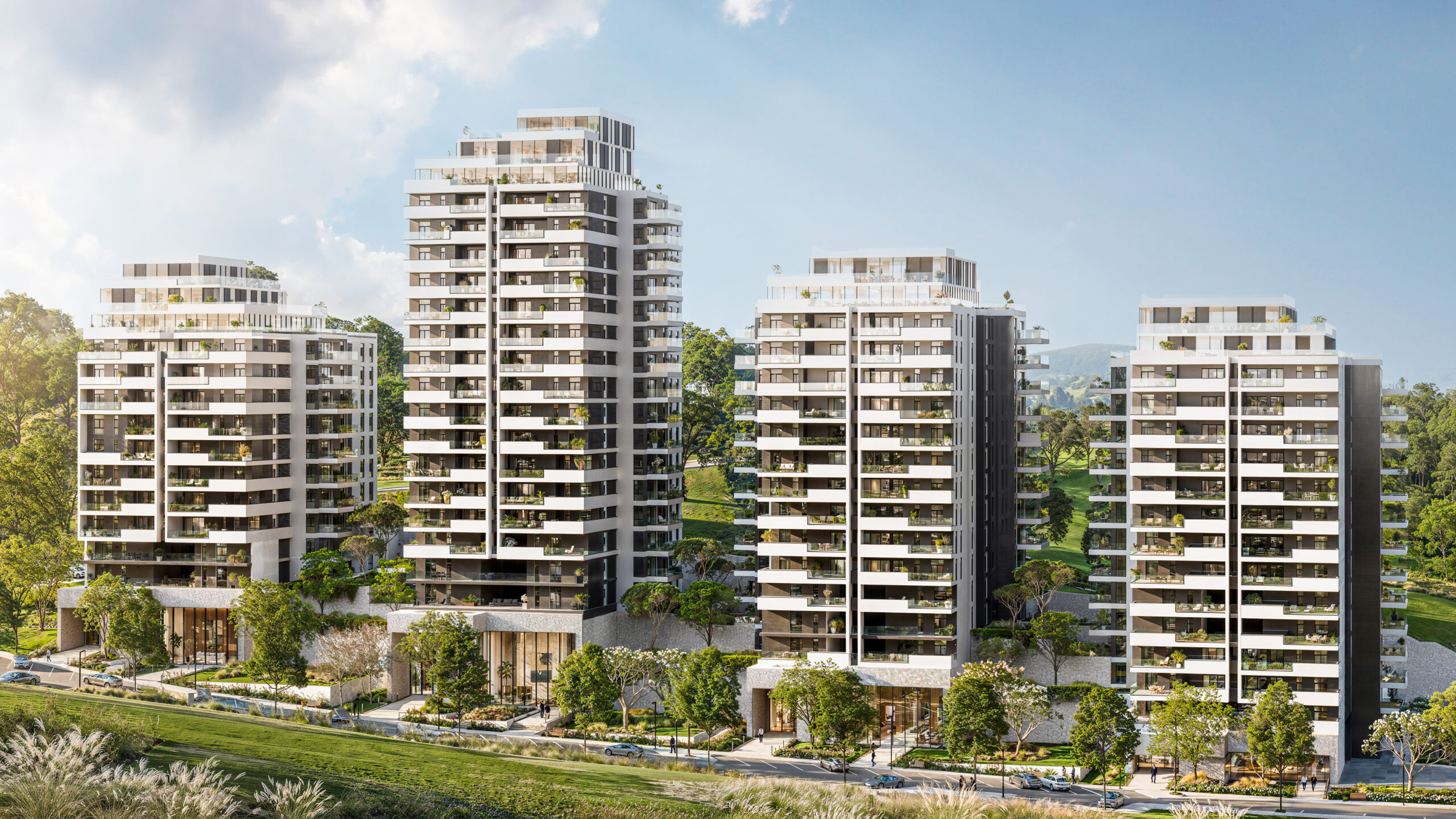 הדמיית חוץ פרויקט חביבה רייק 20-28, חיפה - פינוי בינוי בחיפה | עץ השקד הנדסה